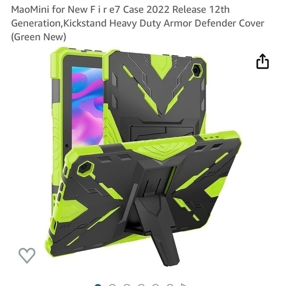 KINDLE Fire 7 Case 2022 12th
Generation Kickstand Heavy Duty Armor Defender NWT - Picture 6 of 11